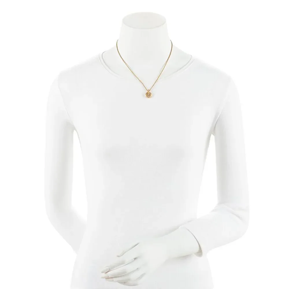 Dior Vintage Crystal CD Necklace_2